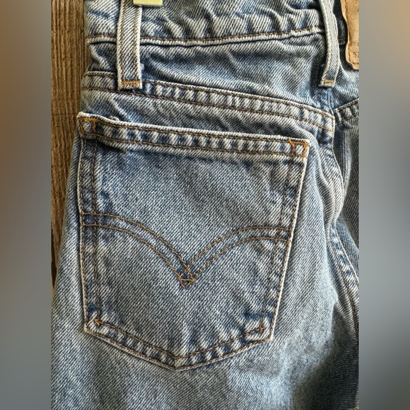 LEVIS VINTAGE 550 Relaxed Slim Youth Kids Orange Tab Jeans sz 11 Slim - Picture 6 of 9